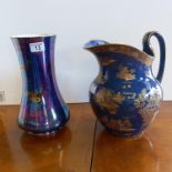 Crown Devon Lustre Vase plus Carltonware Large Jug