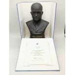Wedgwood ltd edition Eisenhower bust in Black Basalt in box 946/5000