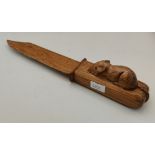 Mouseman Thompson of Kilburn Letter opener (Apprentice piece)