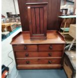 Victorian Mahogany Chest of drawers and bedside cupboard