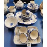 Hand painted Poole Pottery tea set