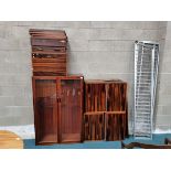 Excellent Rosewood sectional LADDERAX 5 sectional bookcase/ wall unit with x6 ladders and all fixtur