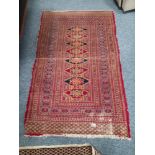 1 Red Afgan rug