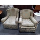 Pair of Howard Style armchairs - restoration project
