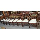Victorian dining chairs 6 plus 2 carvers