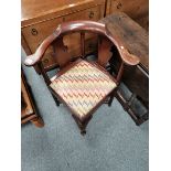 Georgian Oak corner chair