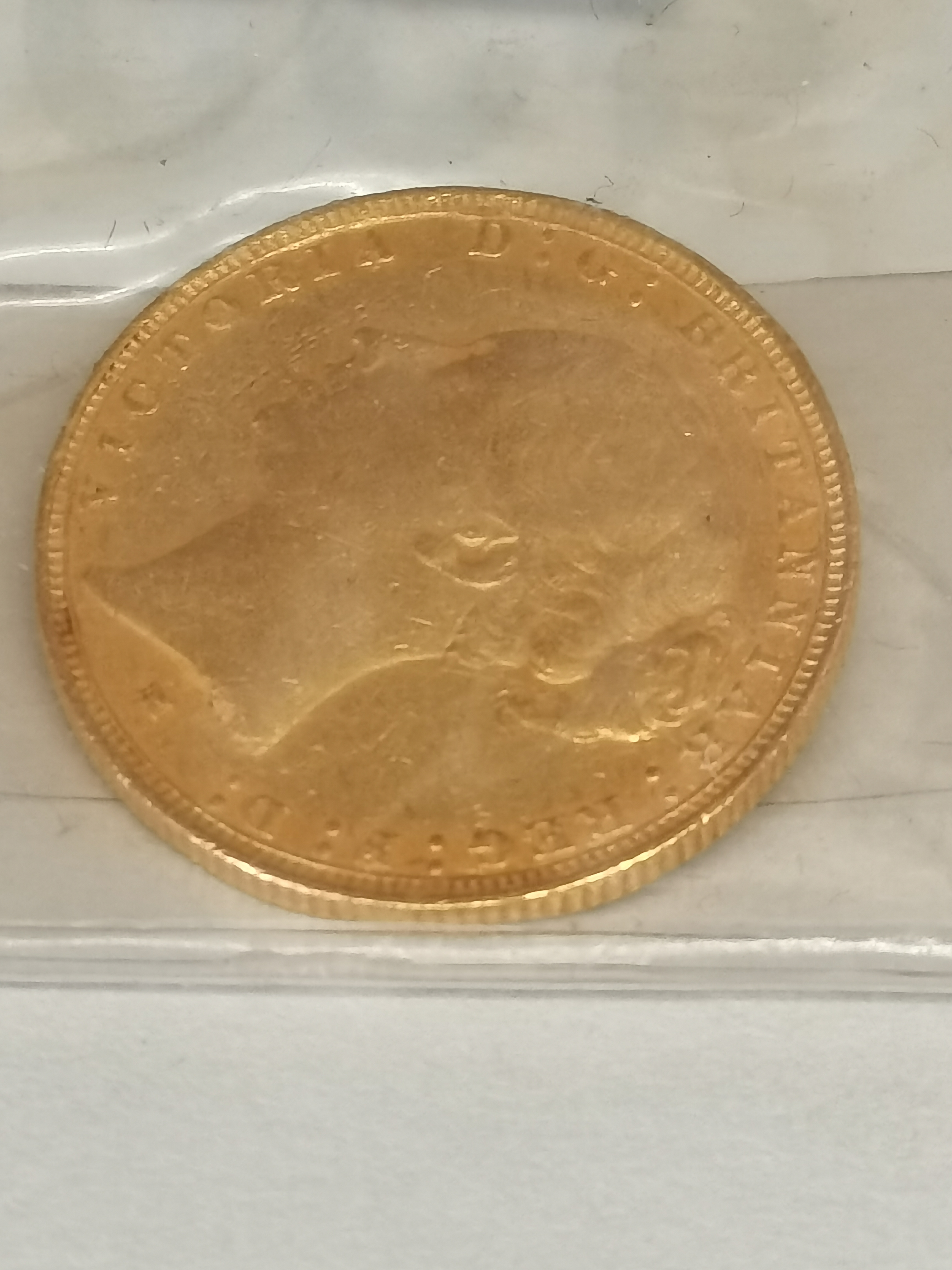 Gold Sovereign 1886 8grams - Image 2 of 2