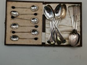 ASSORTED SILVER SPOONS, VICTORIAN AND LATER