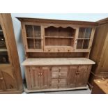 A Lovely Antique pine farmhouse kitchen dresser