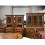 Matching dining room set including table, chairs, display cabinet and x2 corner units