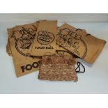 Rafia clutch bag and BIba paper bags