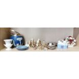 Collection of ceramics incl Wedgwood Jasperware, Lladro, wade etc