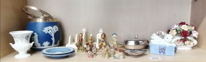 Collection of ceramics incl Wedgwood Jasperware, Lladro, wade etc