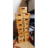 15 vintage wooden boxes