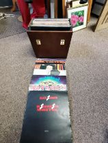 Box of Heavy Metal and Rock LP Albums some rare ones