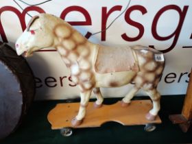 A vintage Childs walking horse toy