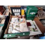 1 Box Of Vintage Cigarette Cards, 2 Boxes of Classic Cars and some Ephemera