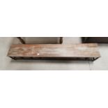 Antique School Locker room bench