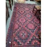 Large Red and blue Soumak rug