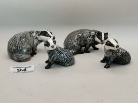 x4 Beswick Badgers