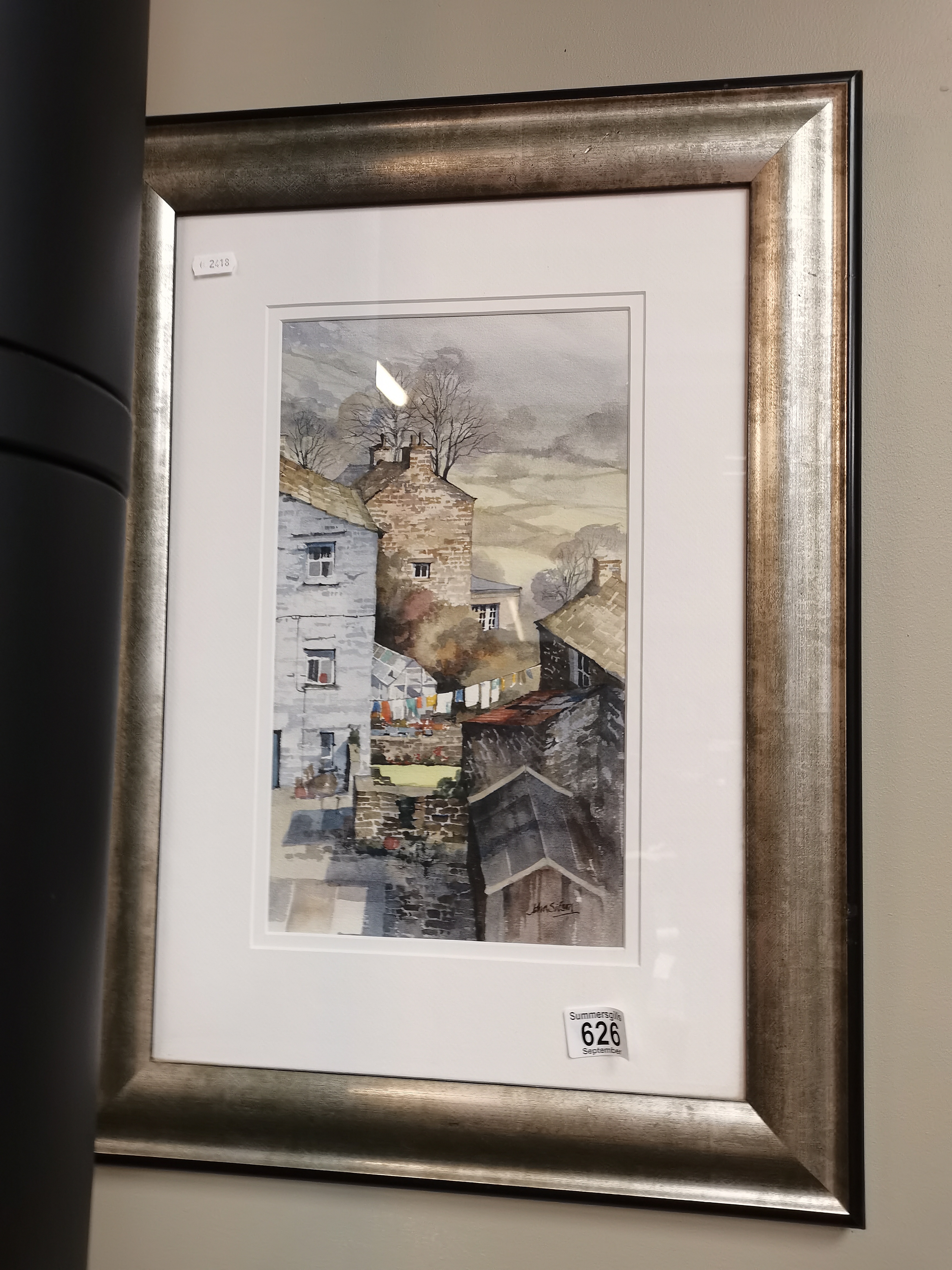 Original Watercolour by John Sibson "BACK VIEWS OF DENT"