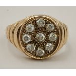 9ct gold gents ring 3g