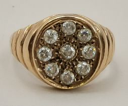 9ct gold gents ring 3g