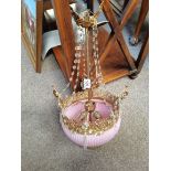 A victorian style hanging centre lamp