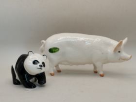Beswick Panda and Pig