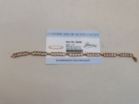 A 9 carat morganite bracelet