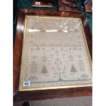 An Antique large sampler by MARY ANN SCHOFIELD 181