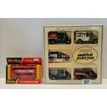 DInky die cast Routemaster bus in box plus Matchbox "Models of yesteryear"