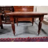 Victorian Mahogany extending dining table (one leaf)