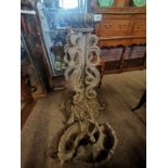 An Antique Chinese carved table with serpent decor