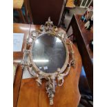 Antique gilt wall mirror