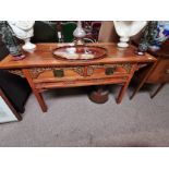 An Antique style Chinese altar table in pine with