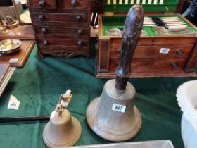 A vintage school bell plus other