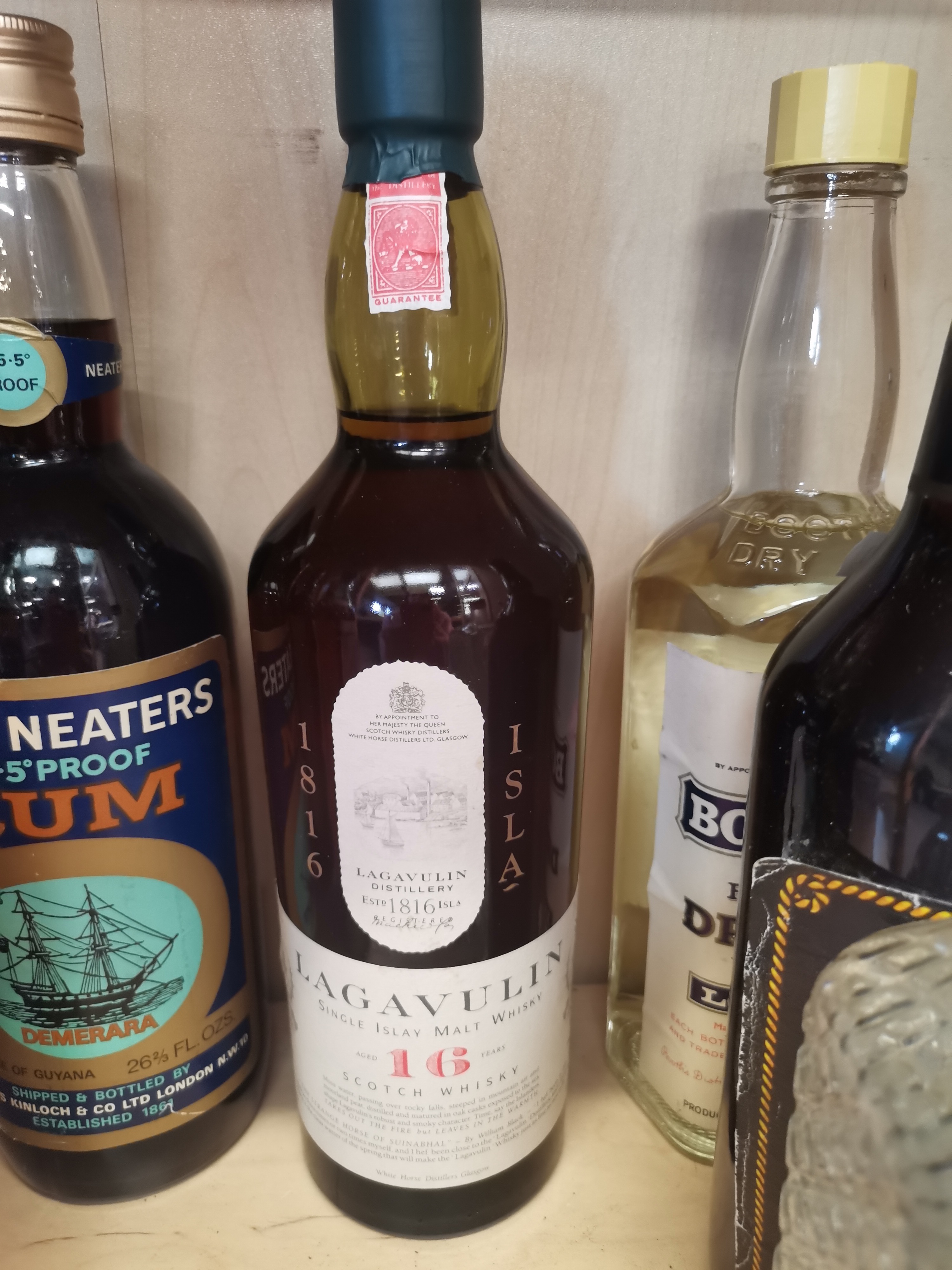 7 x bottles vintage spirits incl Glenlivet and Lagavulin whisky - Image 2 of 6