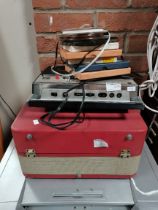 Vintage tape recorder and reels
