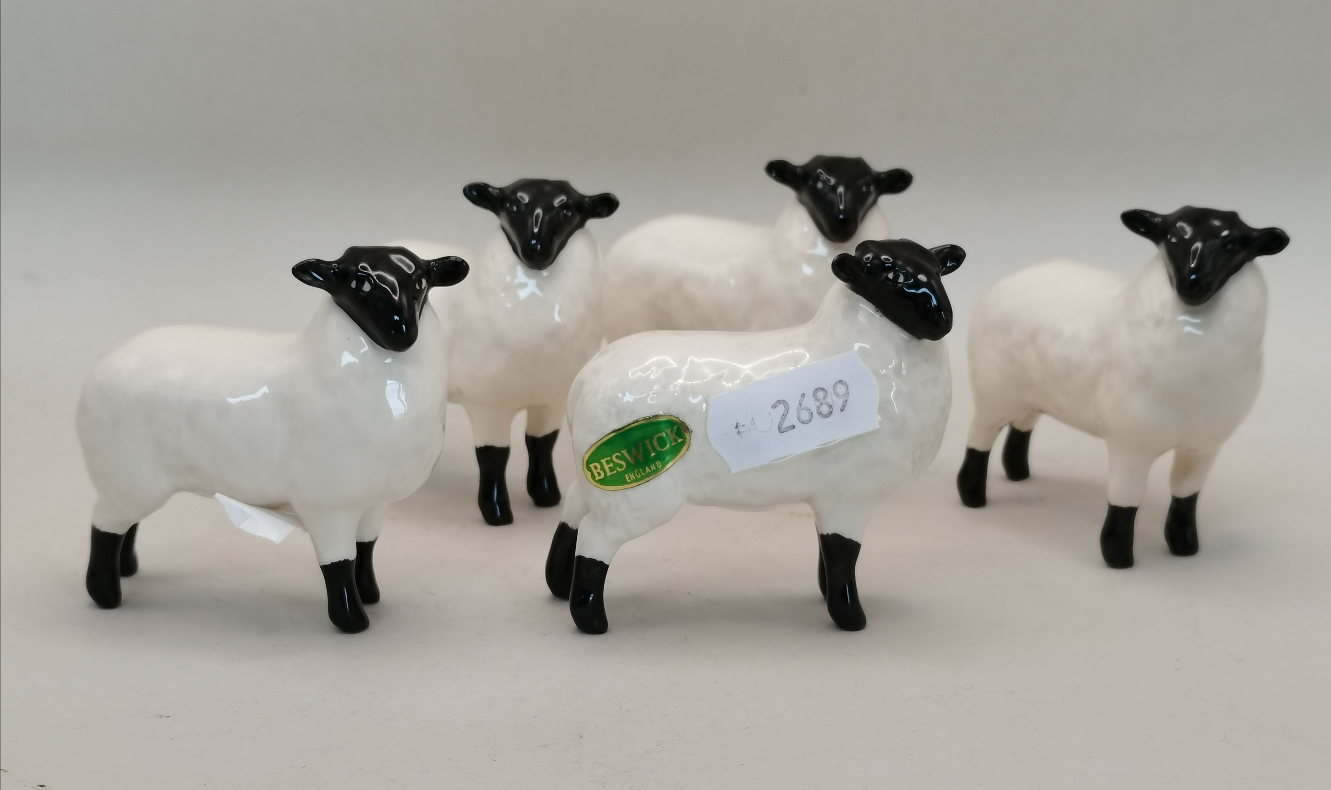 x5 Beswick Sheep - Image 3 of 4