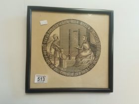 Vintage engraving of a tudoric scene