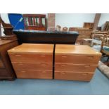 An attractive set of vintage G Plan style bedroom drawers W76cm x D46cm x H65cm