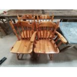 x4 pine kitchen chairs