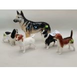 X5 Beswick Dogs (Various breeds)