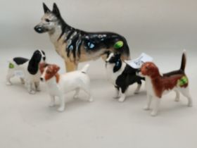X5 Beswick Dogs (Various breeds)