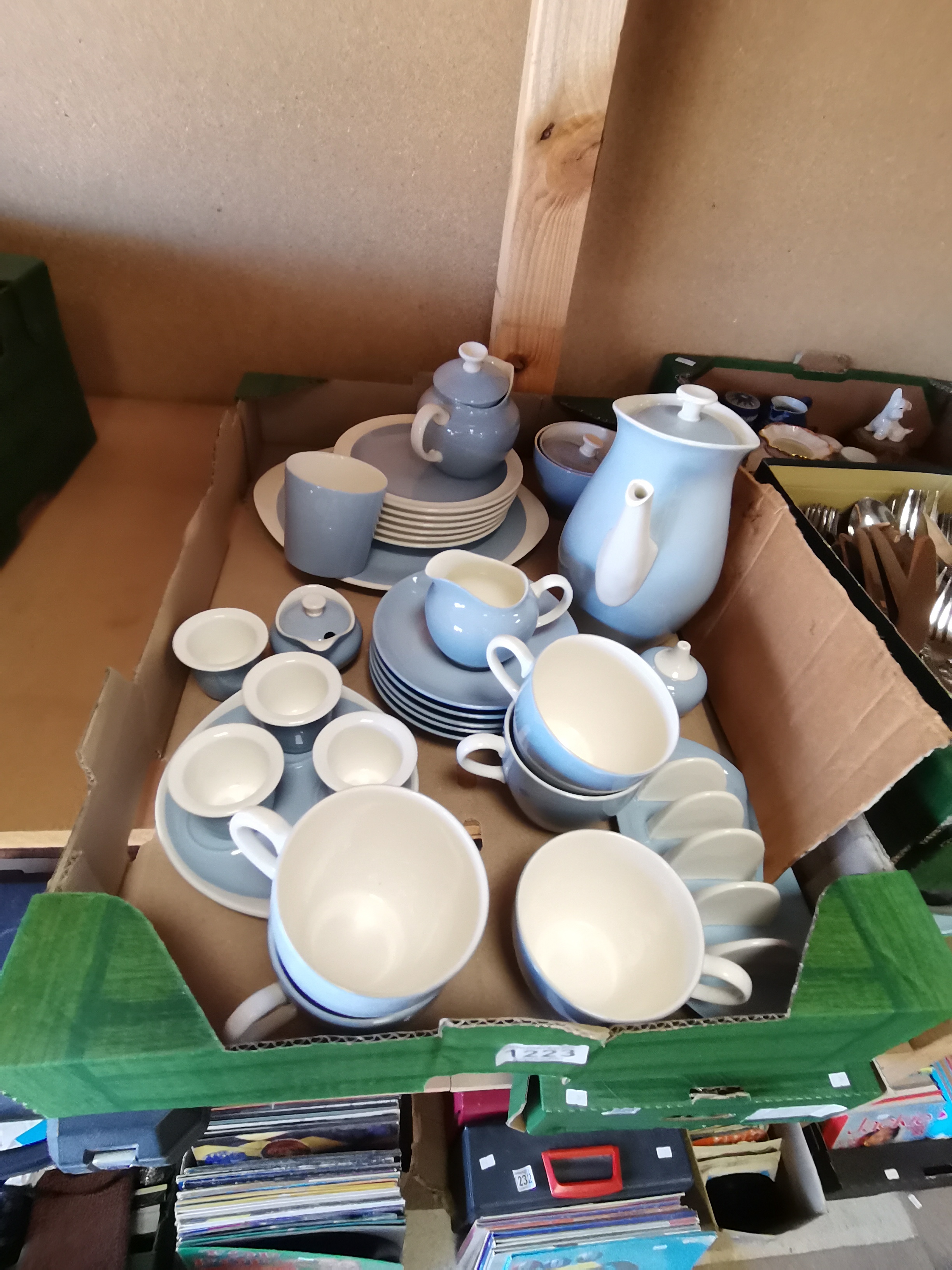 A Box of Wedgwood "Summer Sky" Crockery