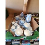 A Box of Wedgwood "Summer Sky" Crockery