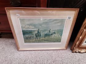 A signed in pencil Hunting print by Lionel Edwards