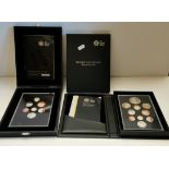 Two Royal Mint UK proof coin sets, 2008 and 2012