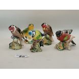 x5 Beswick Birds